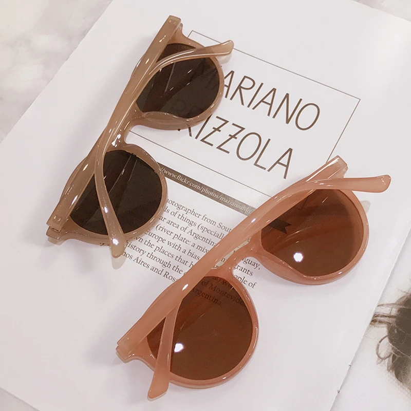 Новые корейские Ретро солнцезащитные очки &quotкошачий глаз&quot женские модные с