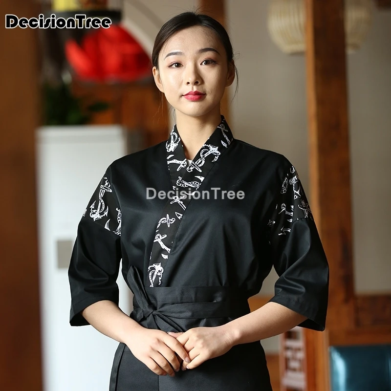 

2023 hot unisex japanese korea style top quality chef cook uniform chef waiter work wear well designed restaurant cook