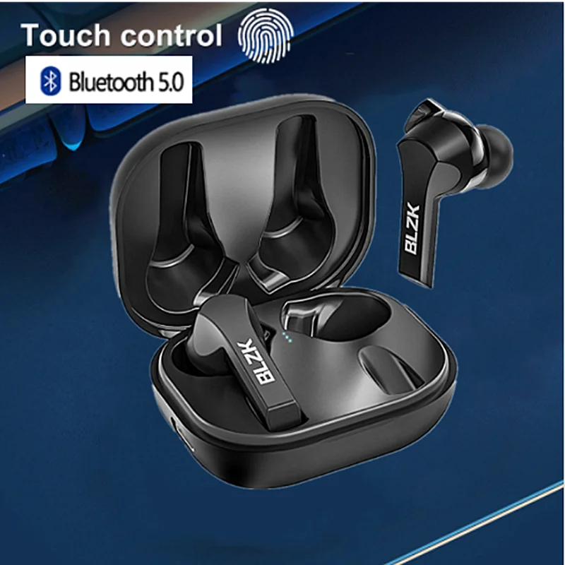 BLZK наушники вкладыши TWS Bluetooth 5 0 зарядным устройством Беспроводной 9D стерео