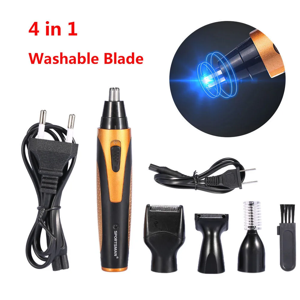 Триммер для усов и бороды набор стрижки волос ушей носоупоров бритва