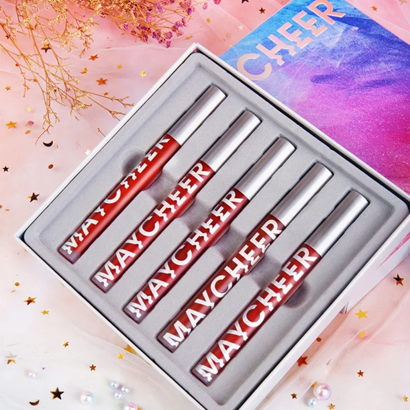 

Beauty Air Lip Glaze Set Box Matte Lip Gloss Long-lasting Waterproof Lipstick Set Lip Gloss