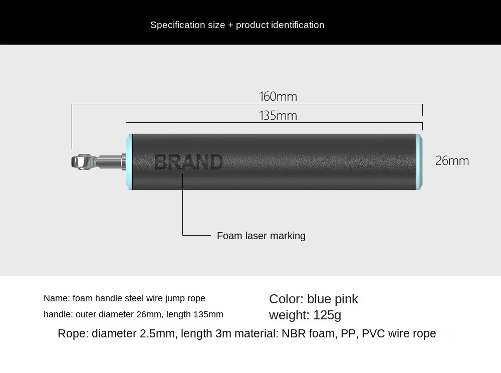 

NBR handle SIMPLE DESIGN Good quality SPONGE soft touching BALL BEARING build-in jump skip skipping rope basic fitness