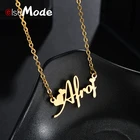 Ожерелье ELSEMODE с именем на заказ, с именем сердца, ожерелье для женщин, персонализированная цепочка из нержавеющей стали под золото, на заказ для пары