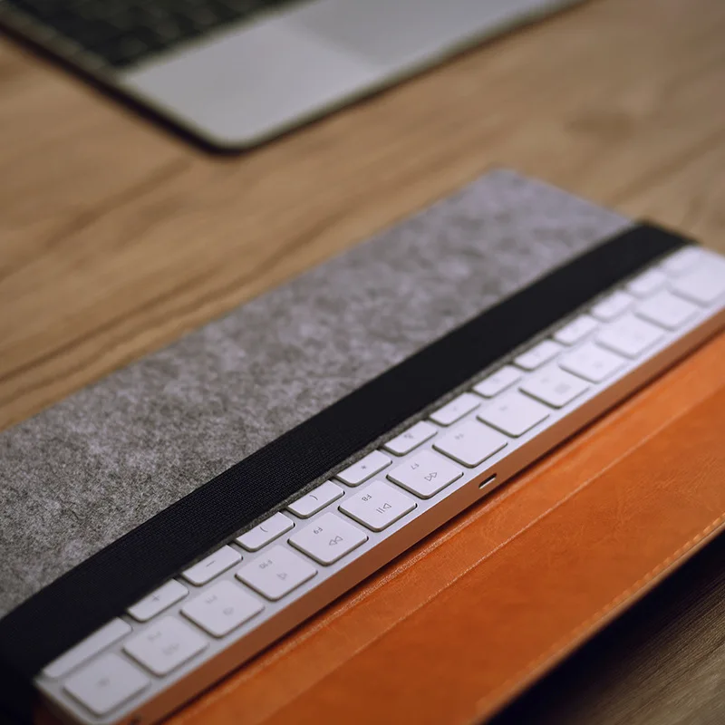 

Pu Leather Protective Storage Sleeve Case Bag For Apple Magic Keyboard