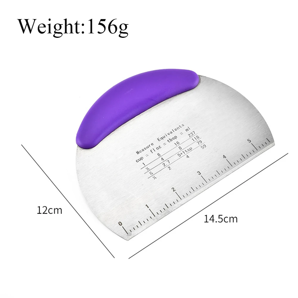 1 шт. скребок для теста из нержавеющей стали пиццы резак выпечки лопатки