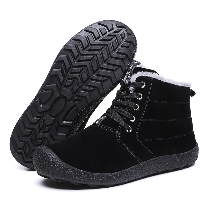 

New Arrival Winter Outdoor Hiking Shoes for Men Add Fur Hiking Boots Walking Warm Training Trekking Footwear Felt Padded Boots