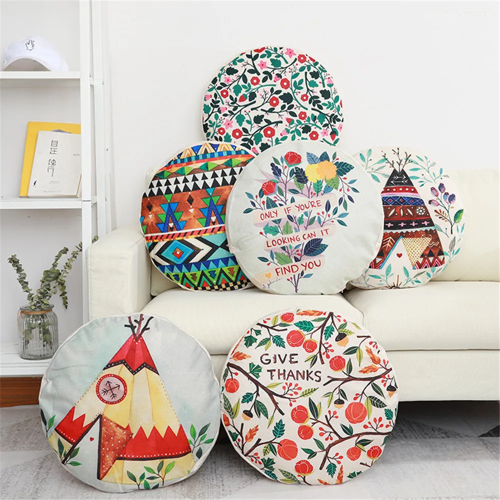 45x45 см круглая наволочка для стула с тропическим лесом подушки Полиэстеровая