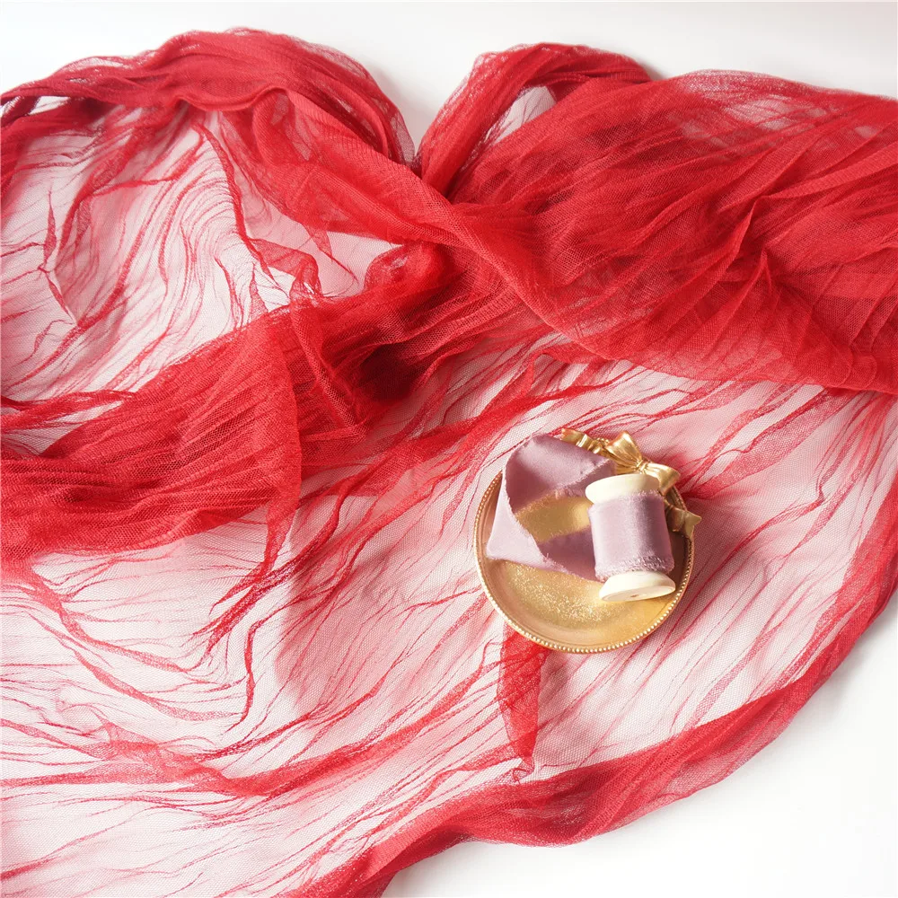 3mts/ПК фон для фотосъемки складчатый ткань марлевая косынка-платок одежда свадьбы