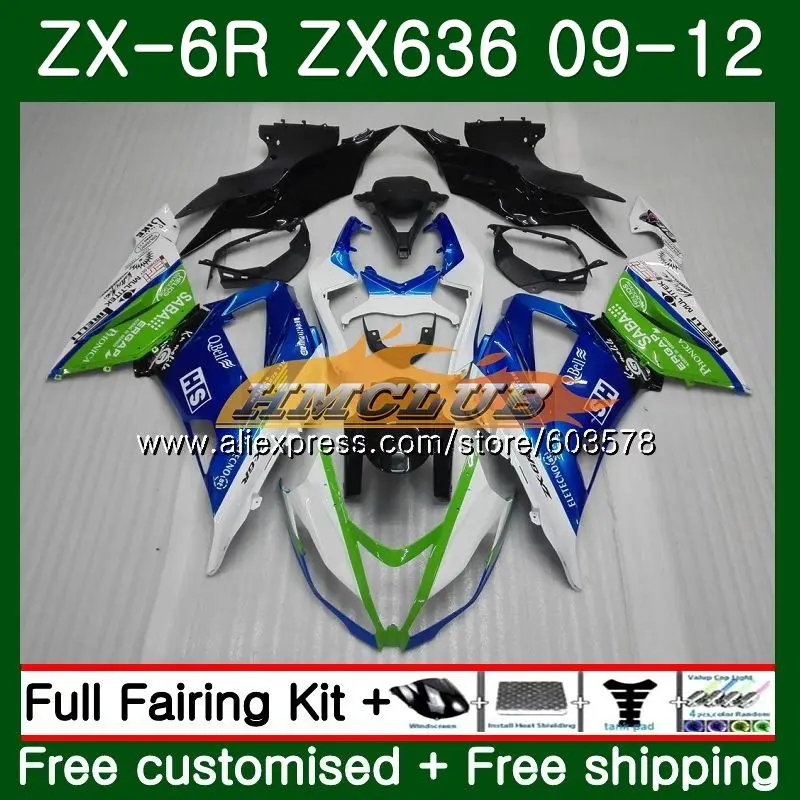 

Корпус для KAWASAKI NINJA ZX636 ZX 6R ZX-6R 2009 2010 2011 31CL.113 ZX 2012 600CC ZX-636 ZX6R 09 10 11 12 белый синий обтекатель