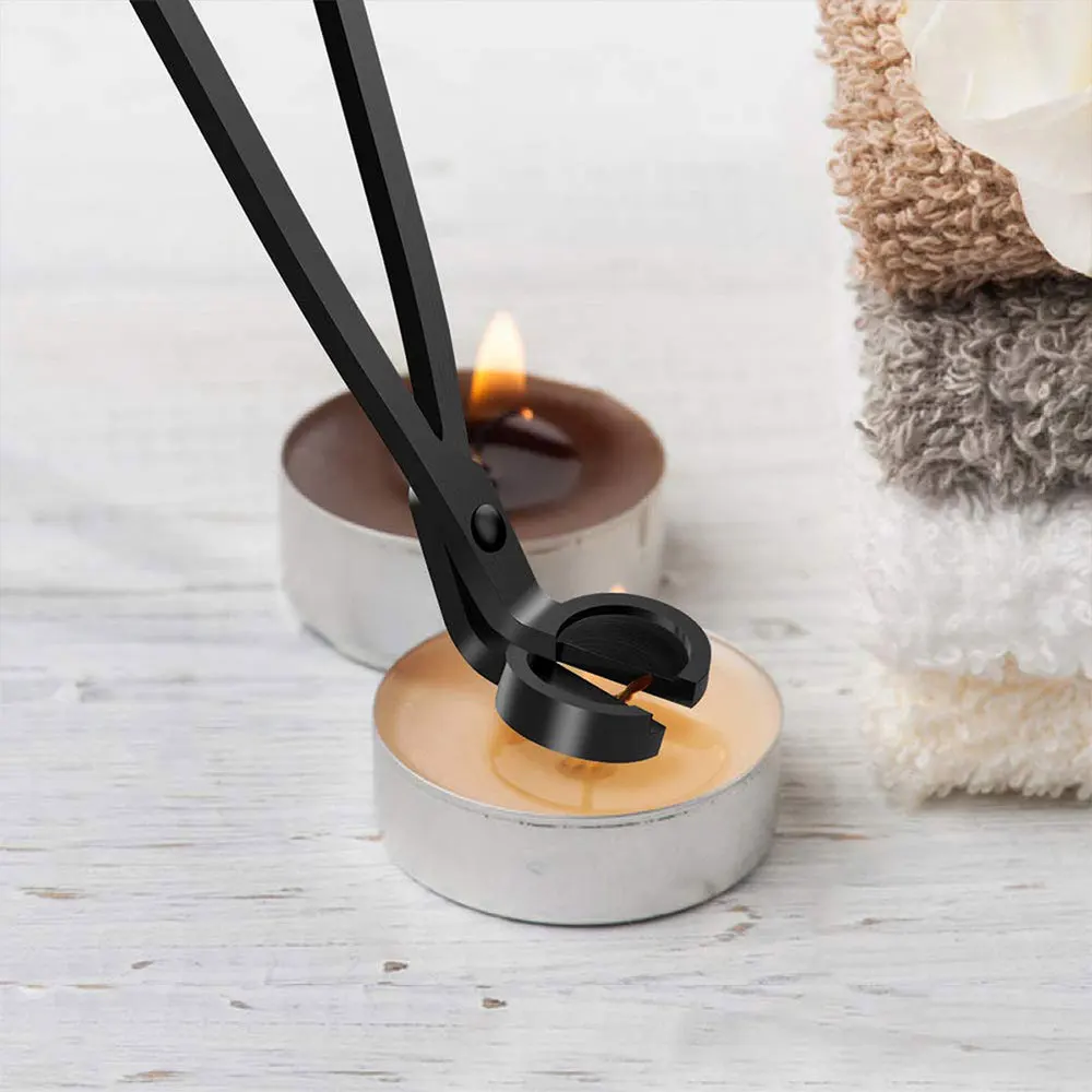 3 in 1 Candle Accessory Set Wick Trimmer Dipper Snuffer Tool Set(Black) | Дом и сад