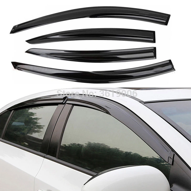 

tommia 4pcs Window Visor Shade Vent Wind Rain Deflector Guards Cover For Hyundai IX25