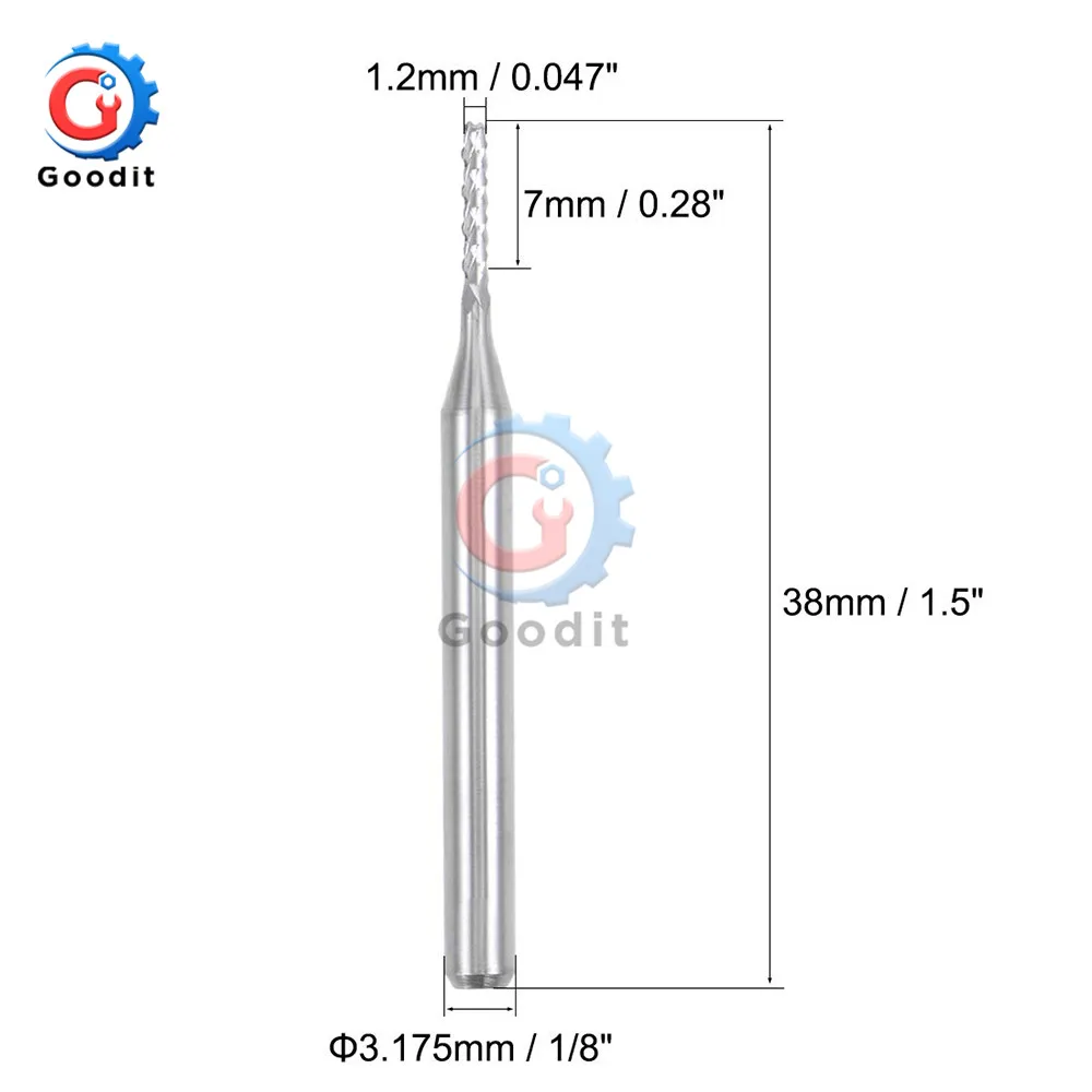Сверло из вольфрамовой стали для печатной платы 0 5 мм/0 8 мм/1 2 мм/2 мм | Инструменты