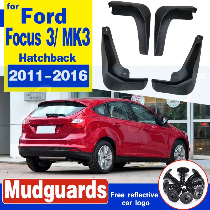 Брызговики для хэтчбека Ford Focus 3 MK3 2011 2016|Грязезащита| |