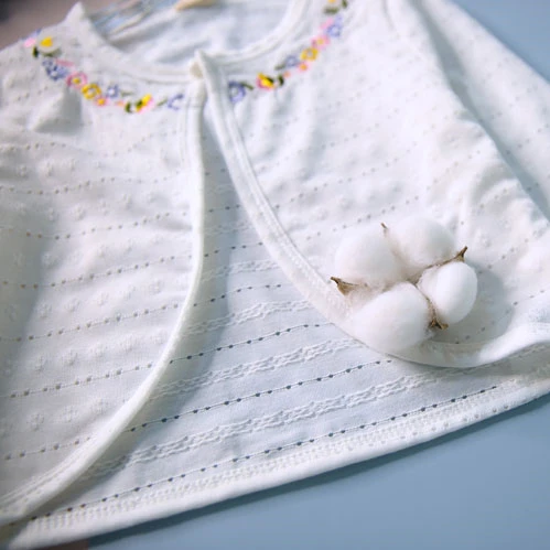 OMGosh куртки для маленьких девочек хлопковый Белый Детский кардиган свитер