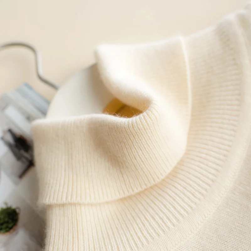 Sparsil Women Winter Warm Turtleneck Cashmere Sweater Women's Plus Size Knitted Wool Sweaters Lady Casual Pullovers Female Tops | Женская