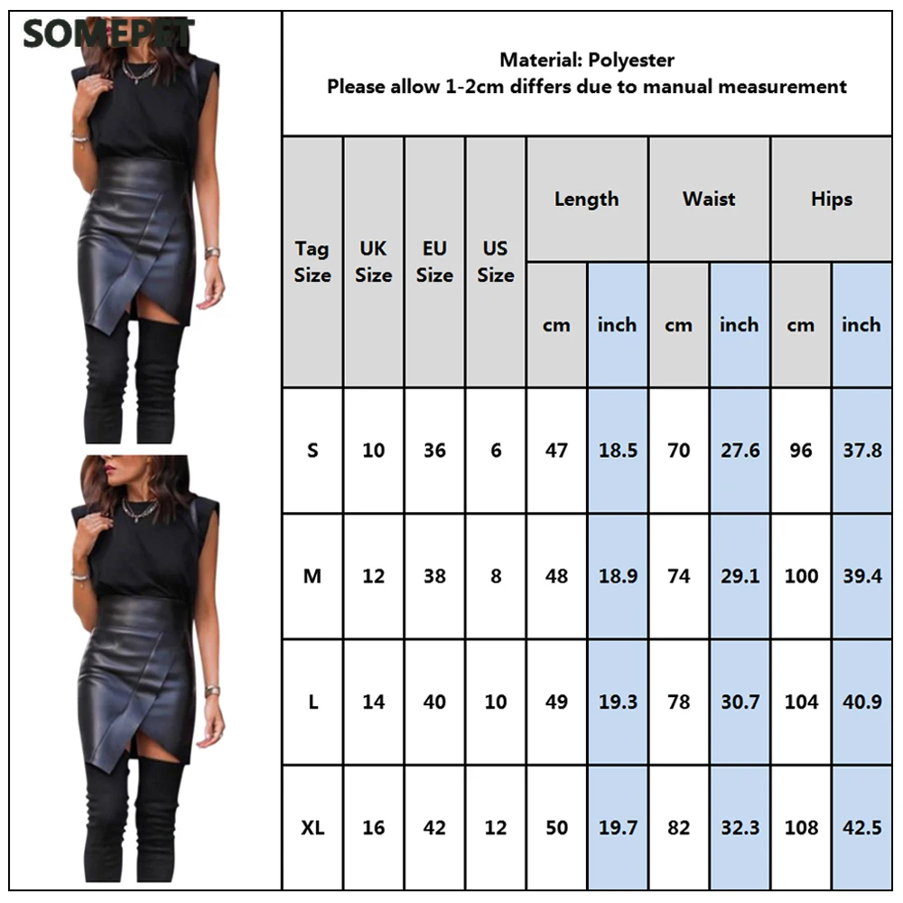 

Summer Black PU Leather Skirt Women Sexy High Waist Bodycon Surplice Wrap Skirt Office Ladies Asymmetrical Club Party Skirt