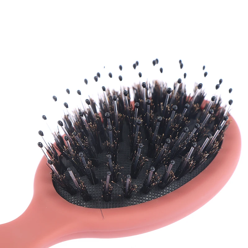 

1PC Hair Brush Women's Comb Natural Boar Bristle Anti-static Portable Scalp Massager Hairbrush Barber Brush