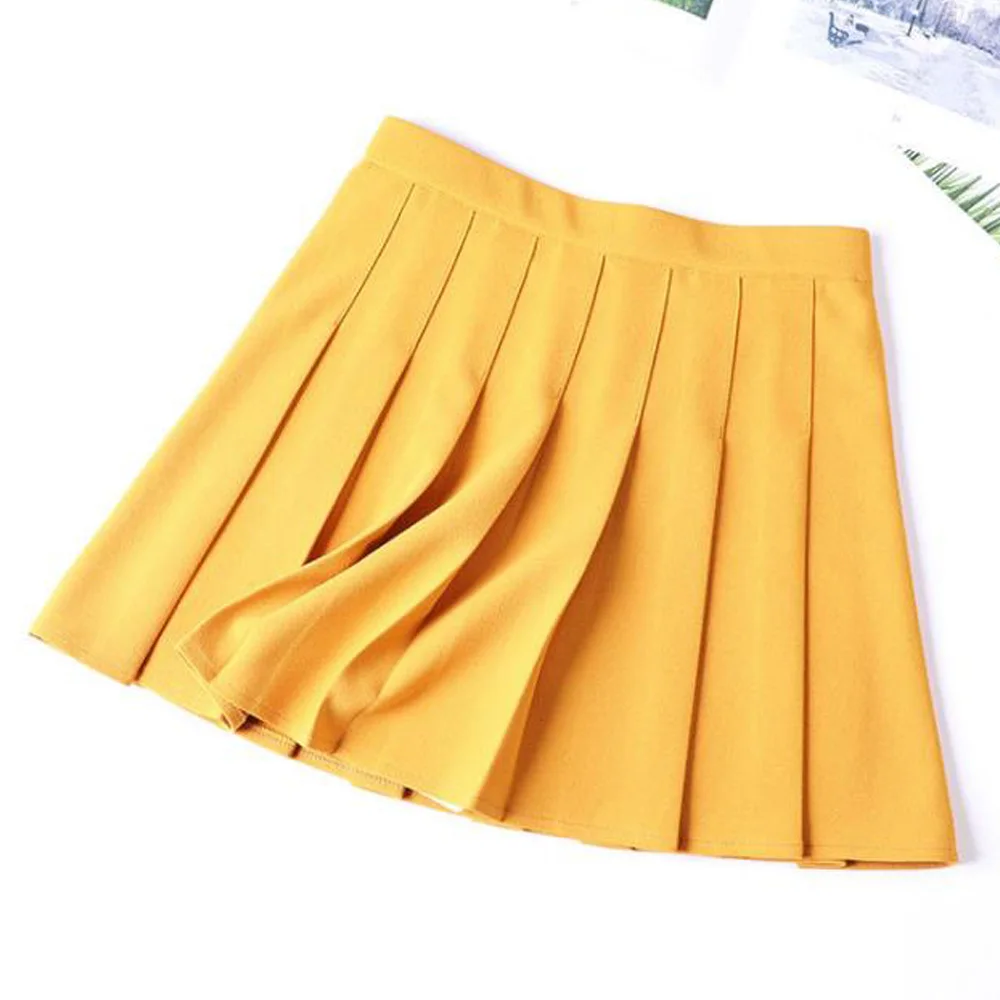 

Kawaii Harajuku Skirts High Waist Pleated Skirts Women Girls Lolita A-line Sailor Skirt Large Size Preppy School Uniform
