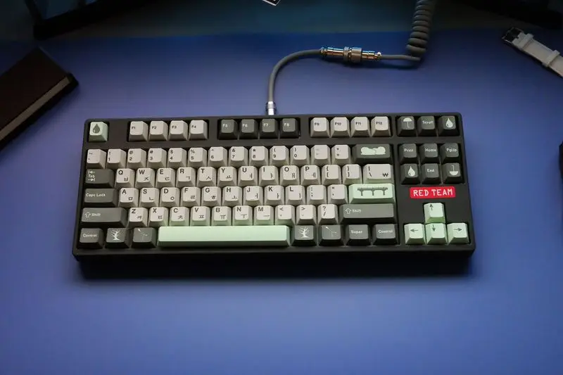 GMK Rain Day Clone 140 колпачков для клавиш PBT Dye Корейская колпачок клавиатуры MX Switch