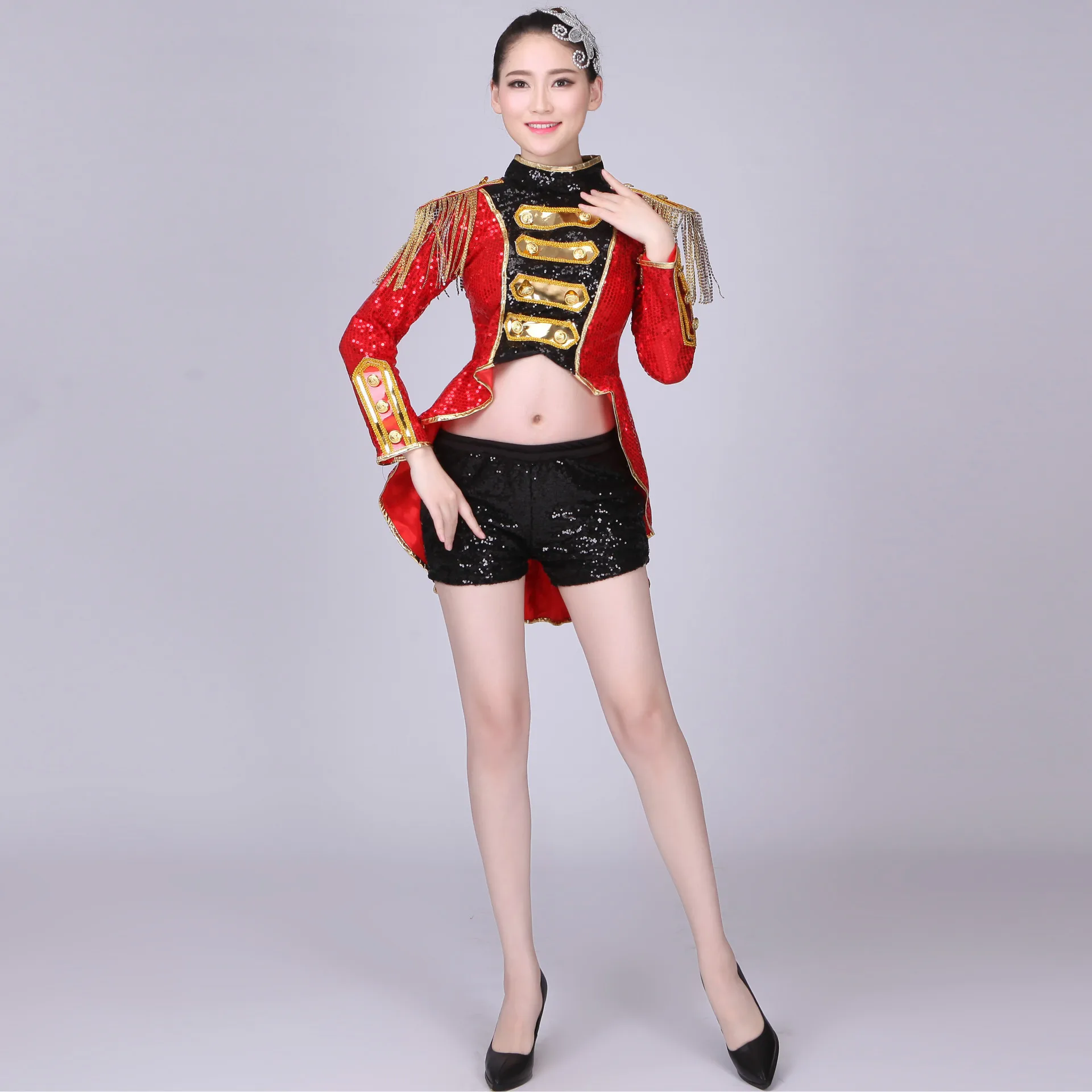 Горячая джазовый танцевальный костюм современный для взрослых Ds ночной клуб