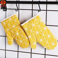 aixiangru 2pcs stove oven gloves microwave oven steaming box cotton and linen thickened heat insulation for kitchen tools