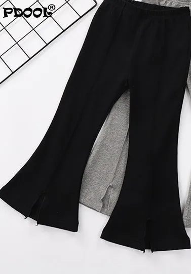 

Kids Boot Cut Pants Girls Casual Trousers Pants Children Pure Color Trousers Cotton Clothing Girls Flare Pants 4228 01