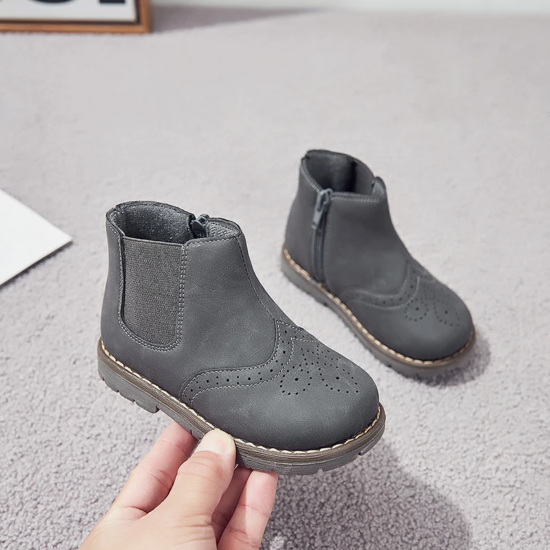 Новинка! Детская обувь для девочек Обувь женщин chaussure fille sapato menina серый сапоги