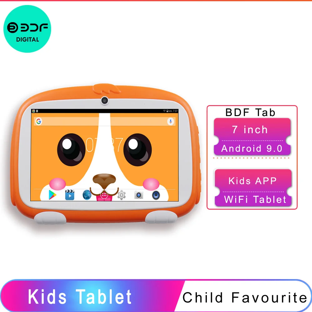7 Inch Children kids Tablet PC Android 9.0 Tablets Pc 16GB Nice Design Learning entertainment gift for kids