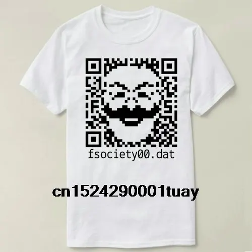 GEEK Fsociety код Mr футболка с роботом короткий рукав хлопок Футболка женщины и мужчины