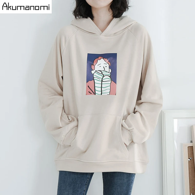 

Женская винтажная толстовка с капюшоном, большие размеры, 7xl, 6xl, 5xl, 4xl, 3xl, пуловеры с длинными рукавами, Moletom Sweat Femme