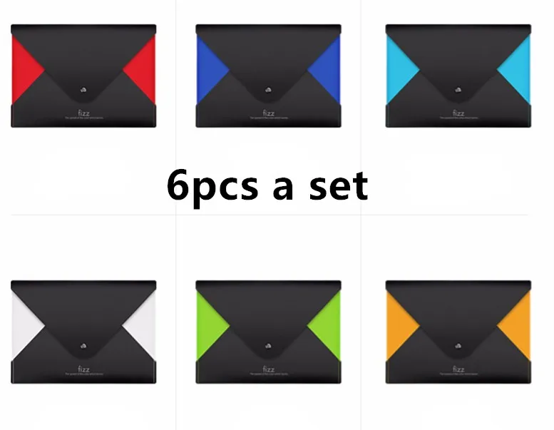 Type B Set Xiaomi водонепроницаемый двухслойный А4 Папка для файлов высокое качество А4 файл Сумка для документов сумка для купюр папка держатель Органайзер - Цвет: Type B Set