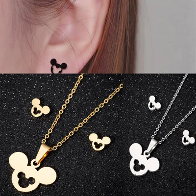 3 шт. Disney платье принцессы русалки женские серьги Пуссеты Серьги + украшение на