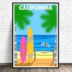 Калифорния Путешествия Холст Живопись Художественная печать плакат картина на стену современный минимализм Спальня Гостиная Декор