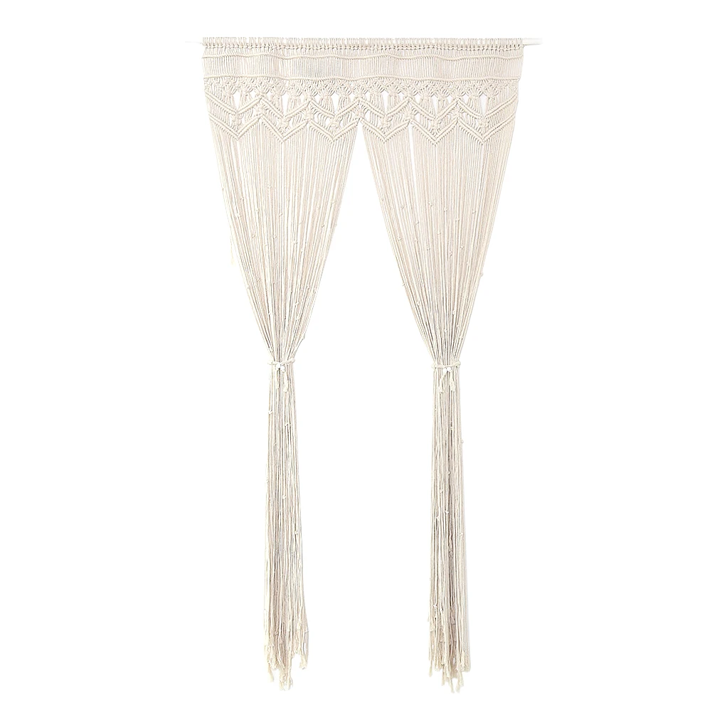 Тканый гобелен ручной работы хлопчатобумажная пряжа вязаная дверная занавеска