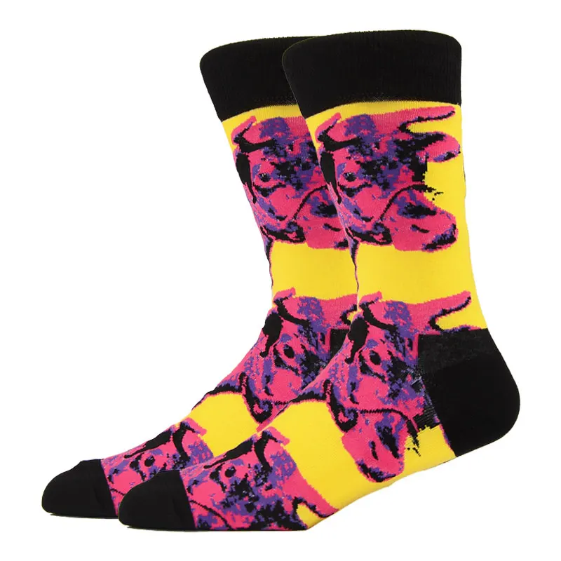 

Factory Socks Design igh-end Custom Wholesale OEM Logo Cartoon Men's Socks Novel Interesting High Quality Stockings