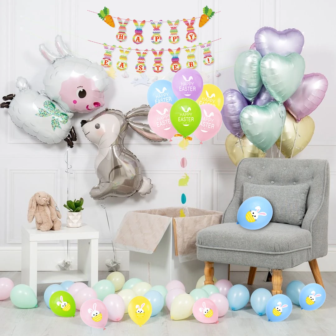 Пасхальное праздничное украшение поставка 12 дюймовый кролик латексный шар милый