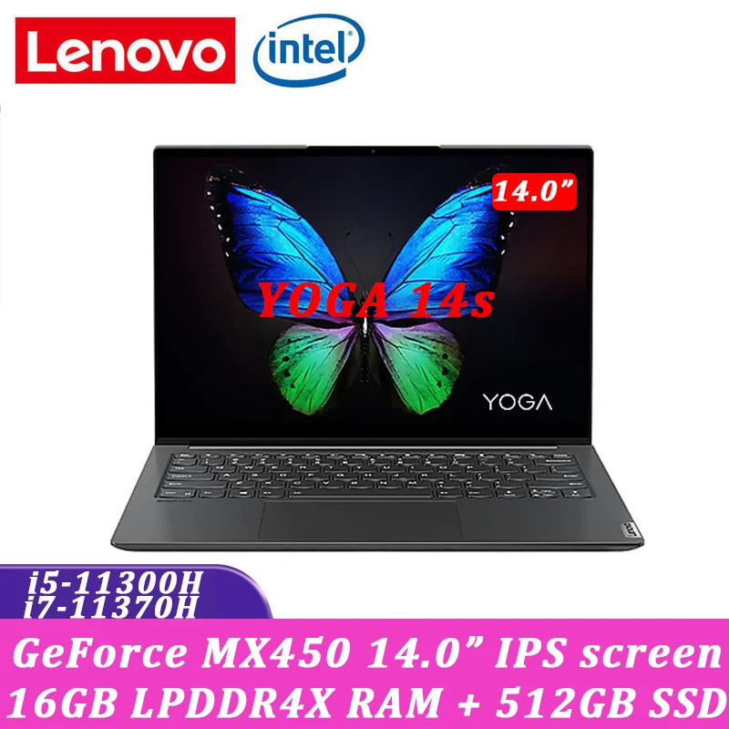 Lenovo YOGA 14s 2021 Intel i5-11300H/i7-11370H 16G RAM 512G SSD lightweight notebook Windows10 High 