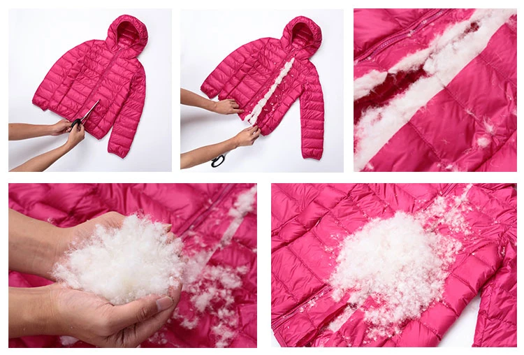 Ульсветильник Кая куртка на 90% утином пуху Женское зимнее пальто с капюшоном