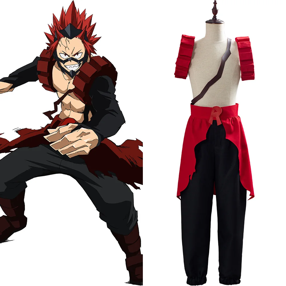 

Boku no My Hero Academia Kirishima Eijiro Cosplay Costume Uniform Prop Full Set Halloween Carnival Suit for Men