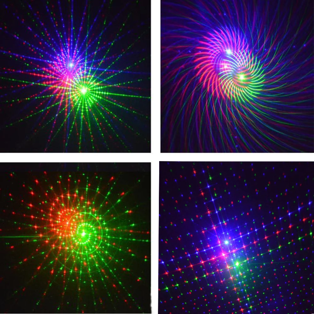 RGB лазерный проектор 24 больших шаблона уличный светильник для сада