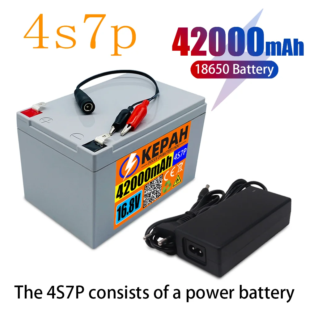 

Зарядное устройство 42ah 4s7p + 16,8v подходит для оборудования 16,8v, высокомощный литий-ионный инвертор и солнечная батарея для туристического авт...