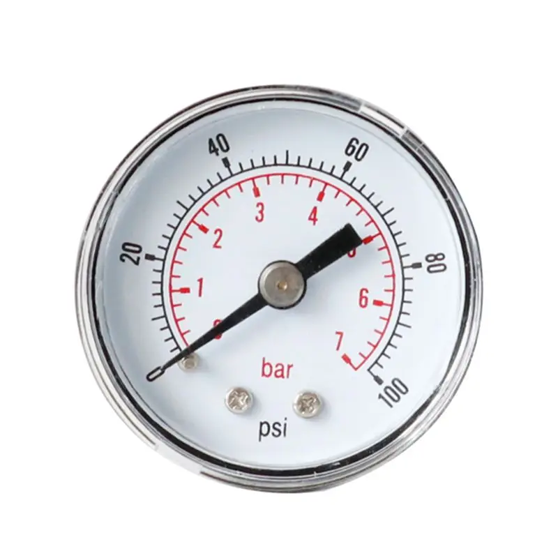 100psi Манометр 40 мм 1/8 BSPT задний 15 30 60 160 200 300 PSI& Bar для воздуха газа Wate топлива - Цвет: 100psi