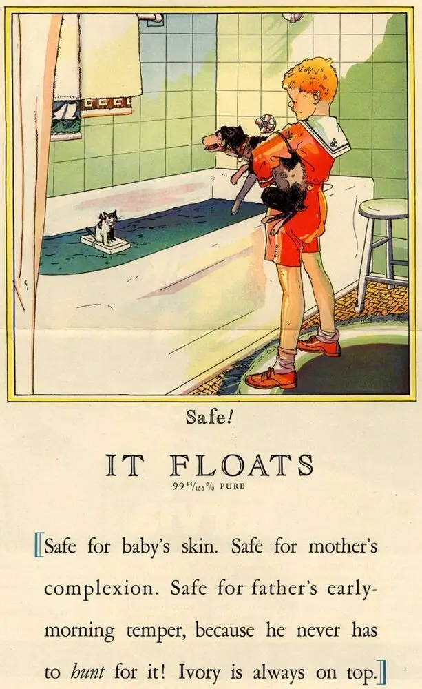 

IVORY SOAP 1928 OLD ADVERT METAL TIN SIGN POSTER WALL PLAQUE