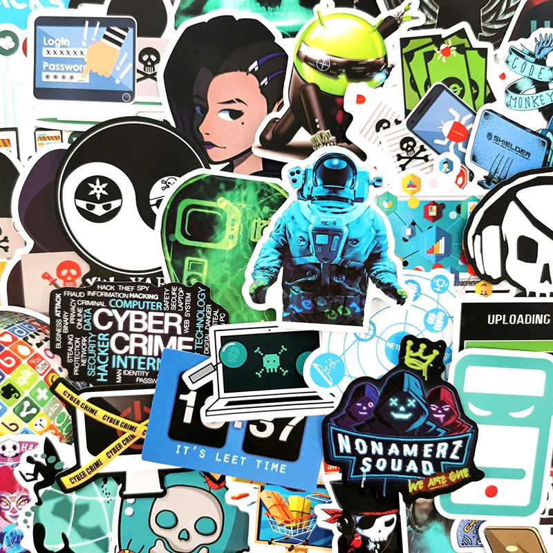 10/50 шт/набор хакеров программирования Язык Интернет загрузка программного