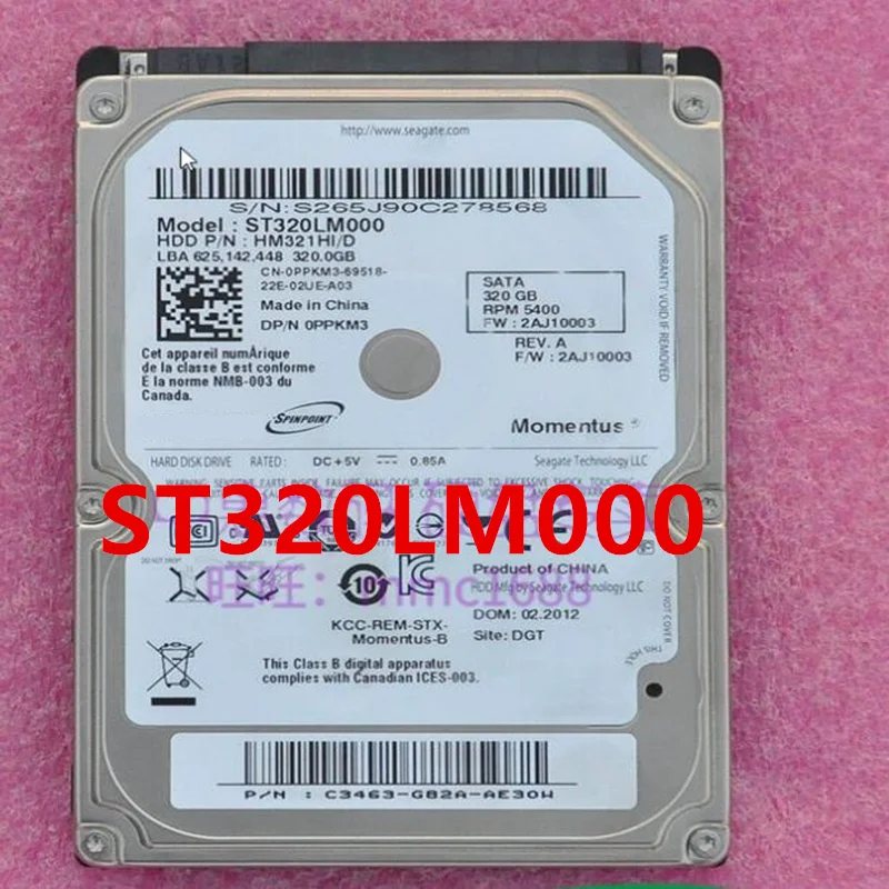 90% New Original HDD For Samsung 320GB 2.5&quot 8MB SATA 5400RPM Laptop ST320LM000 |