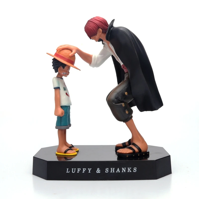 

15cm Anime One Piece Four Emperors Shanks Straw Hat Luffy PVC Action Classic Figure Model Doll Anime Lover Collection Kids Gift