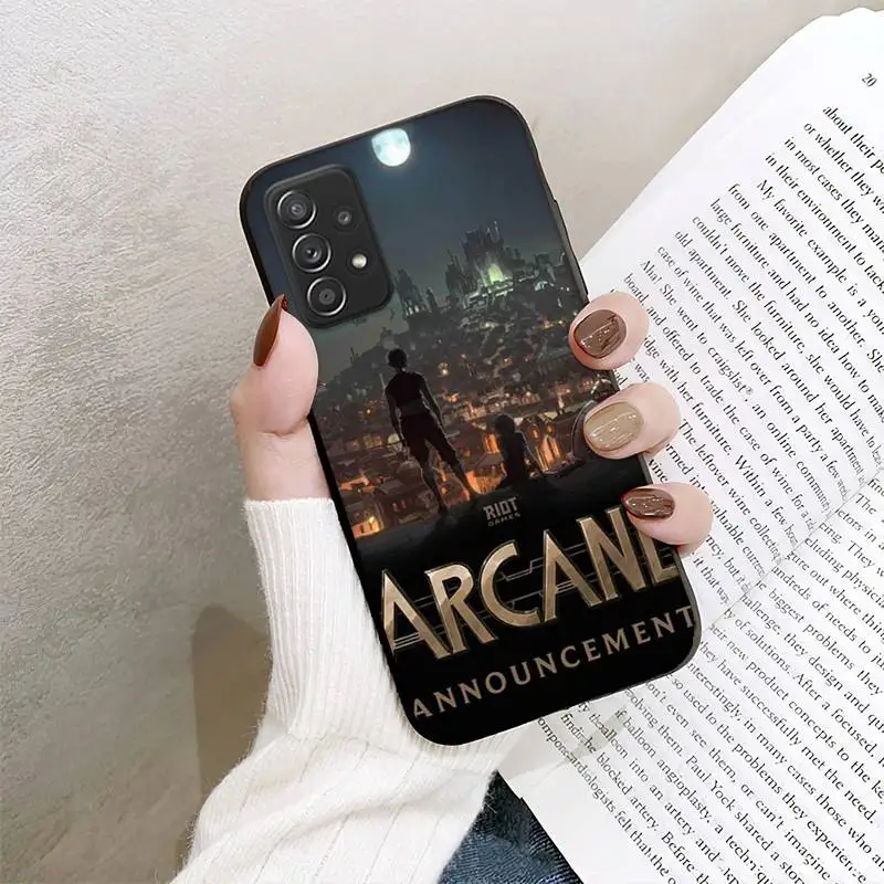 hot arcane lol anime phone case for samsung galaxy a02 a12 a21 a22 a32 a41 a42 a51 a71 a72 shell free global shipping