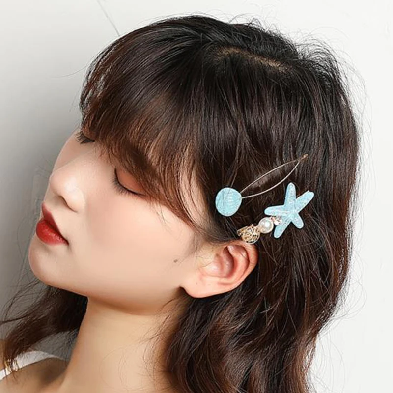 2 шт./компл. для девушек элегантное оболочка жемчуга с вышивкой в виде звездочек