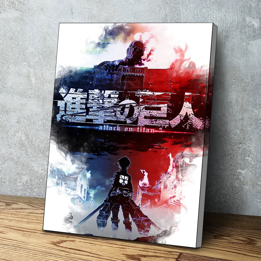 

Attack On Titan Anime Eren Yeager Pictures Canvas Wall Art Painting Home Decor HD Prints Poster Modular Modern Living Room Frame