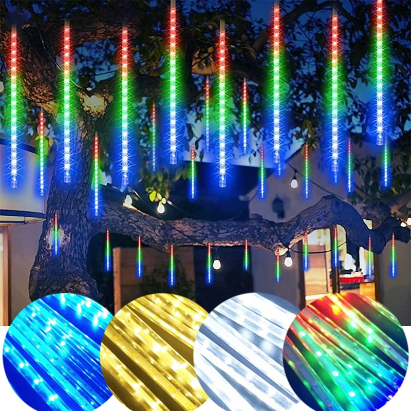 

50/30cm LED Meteor Shower Light String Light Outdoor Waterproof Led Garden Street Decor Light Holiday Xmas New Year Decor